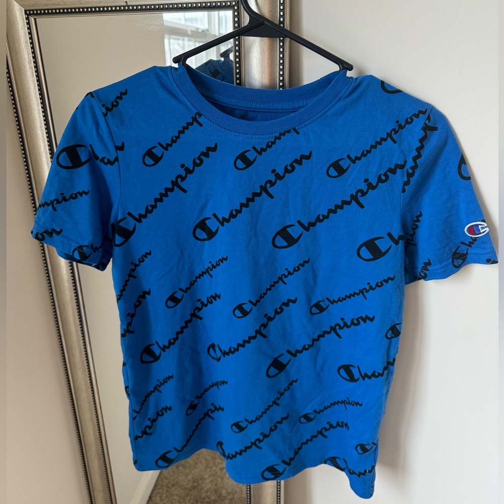 Big Kids Champion Logo T Shirt